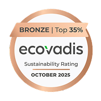We have achieved the Eco Vadis 2025 Bronze Medal,  positioning ourselves within the Top 35% of organizations excelling in sustainability practices.